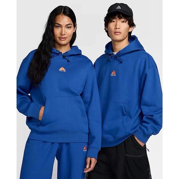 RARE Nike ACG Heavyweight Fleece Hoodie Blue (DH3087-480) Men’s Size Large NEW - Picture 9 of 9
